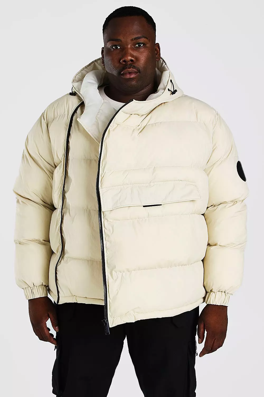 Side zip store puffer jacket